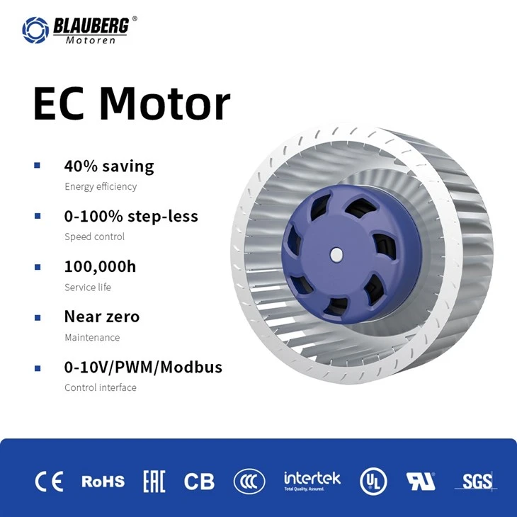Blauberg BC-F140B-EC-02 140mm EC Forward Curved Centrifugal Fan factory