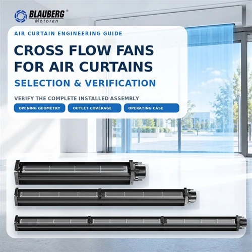 בחירה ואימות של וילון אוויר מאוורר Cross Flow